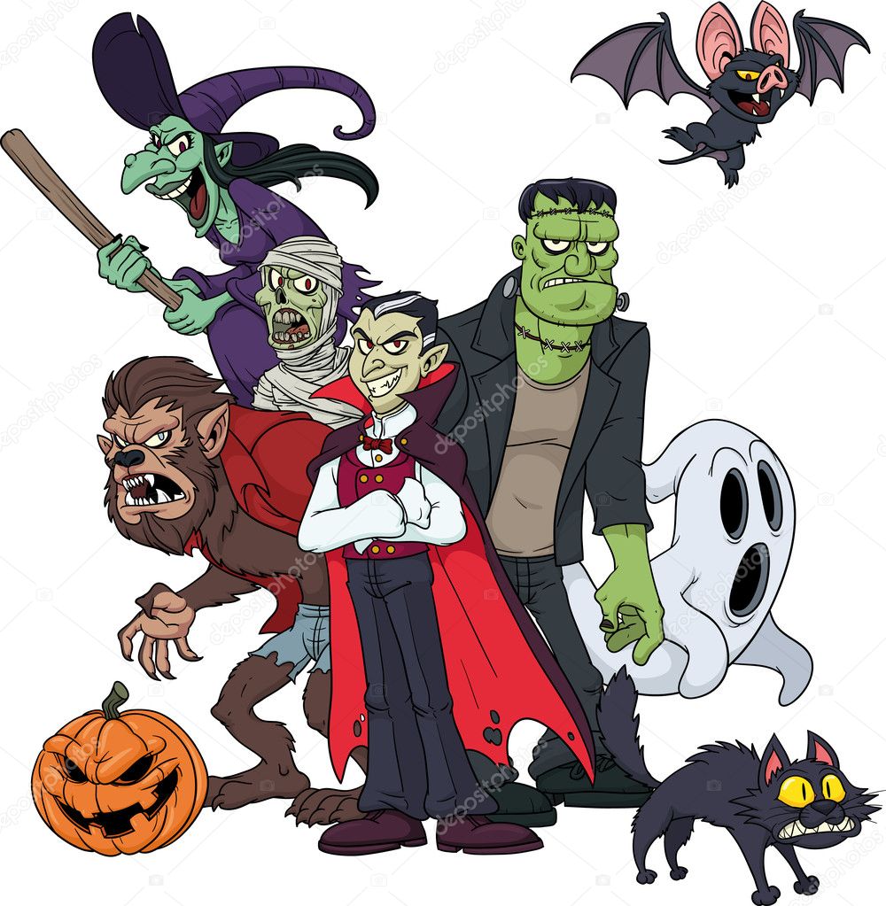 Classic Halloween characters