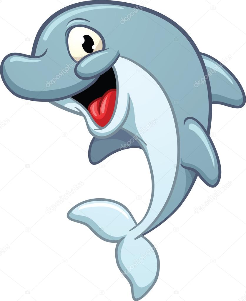 Cartoon dolphin