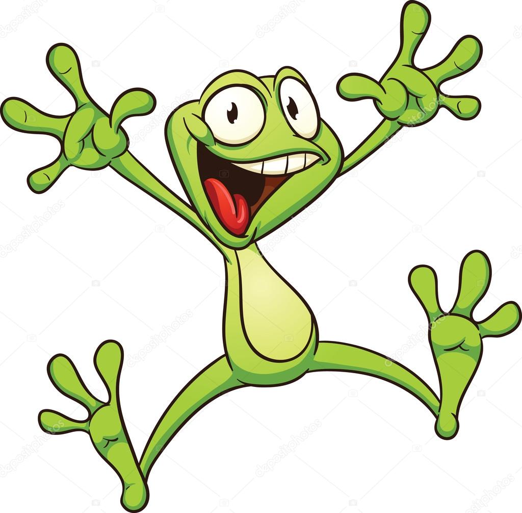 Excited frog