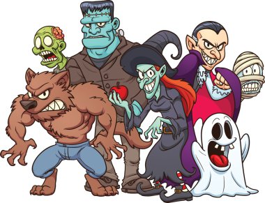 cadılar bayramı canavarlar