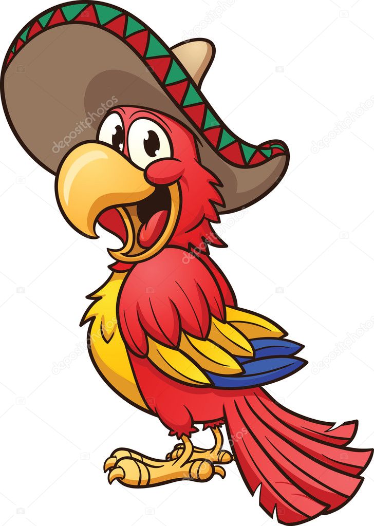 Mexican parrot Stock Vector Image by ©memoangeles #13712433 Mexican parrot Stock Vector Image by ©memoangeles #13712433