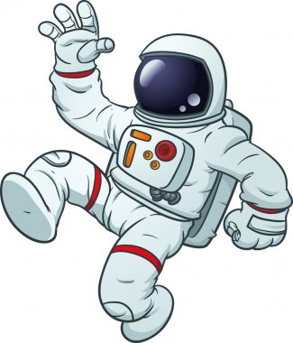 karikatür astronot