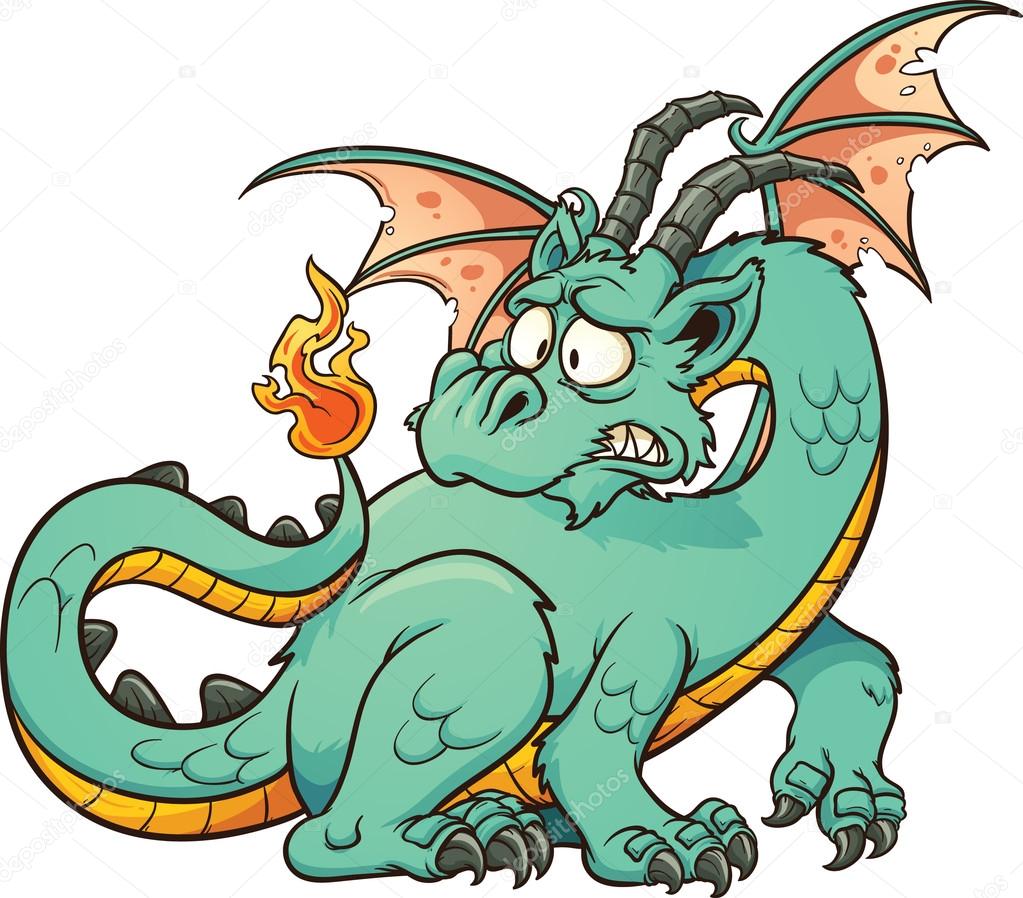 Cartoon dragon