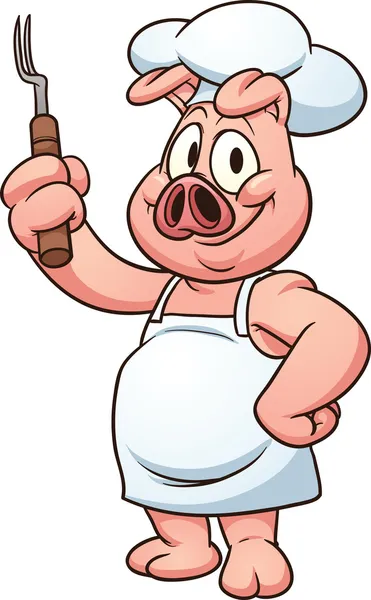 Chef porc — Image vectorielle