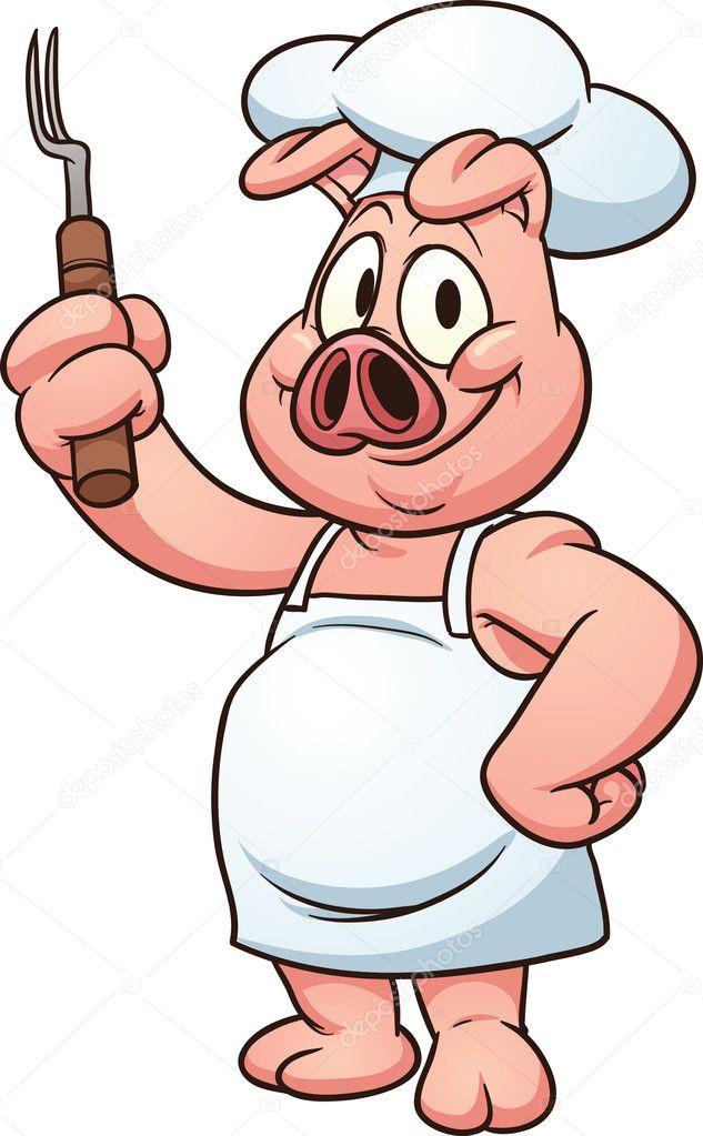 Chef pig