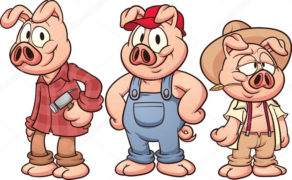 Three little pigs