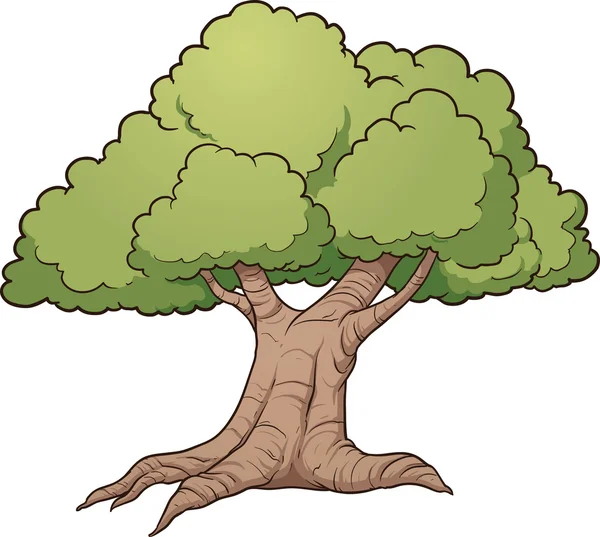 橡树树 — 图库矢量图片