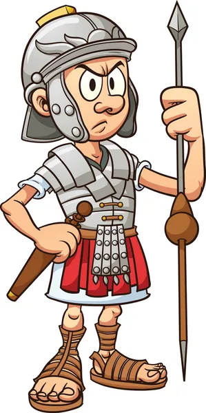 Soldato romano — Vettoriale Stock
