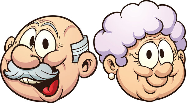 Cartoon grandparents