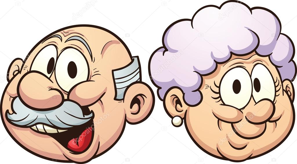 Cartoon grandparents