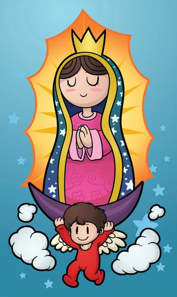 Virgen de Guadalupe — Vector de stock