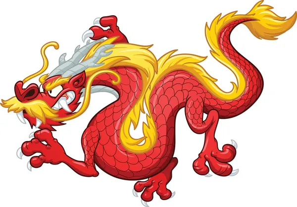 Dragon chinois — Image vectorielle