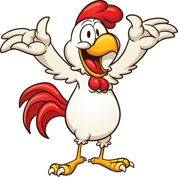 Glad kyckling — Stock vektor