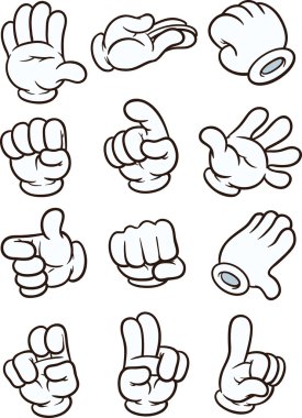 Gloved hand clipart