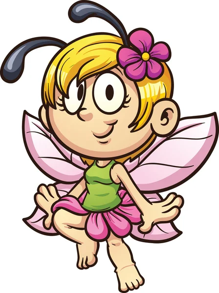 Cartoon fairy — Stock Vector