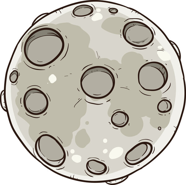 Cartoon moon