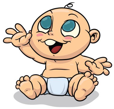 karikatür bebek