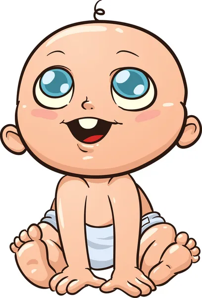 Cute cartoon baby — Stock Vector