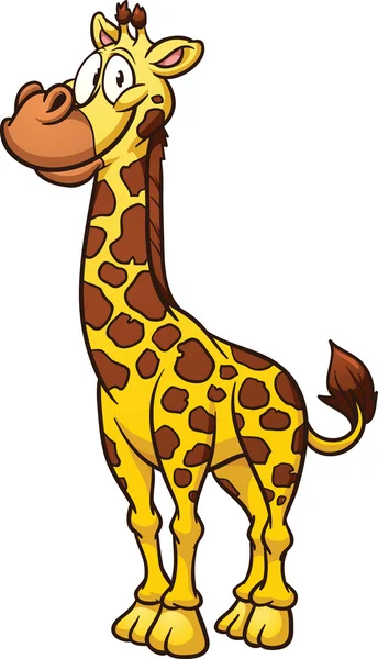 Cartoon giraffe — Stockvector