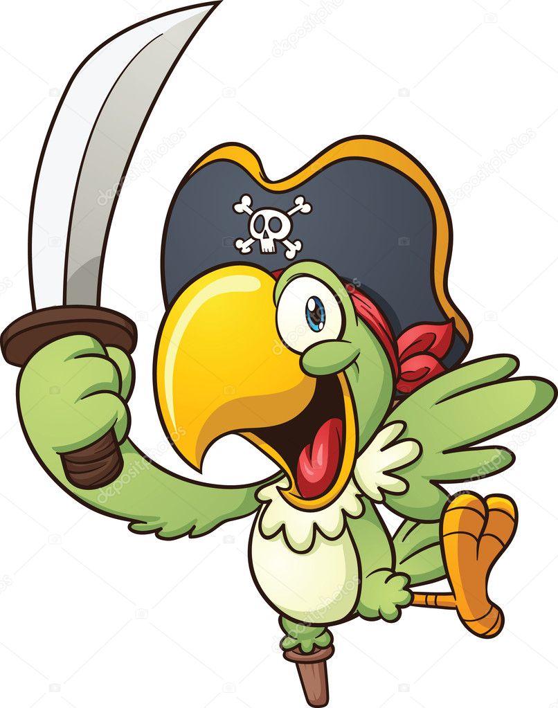 Pirate Parrot Vector Image By C Memoangeles Vector Stock