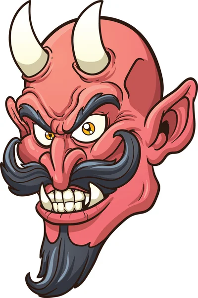 Cabeza del diablo — Vector de stock