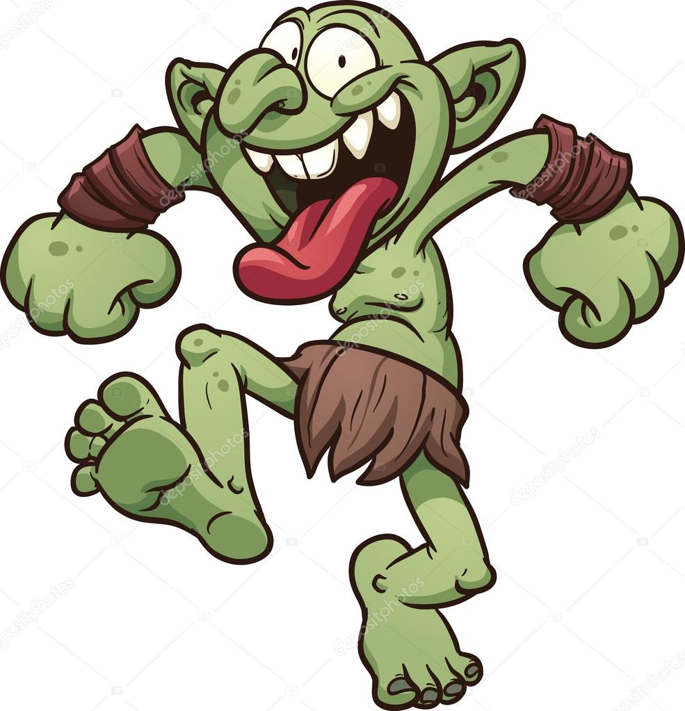 Ugly Troll Clip Art