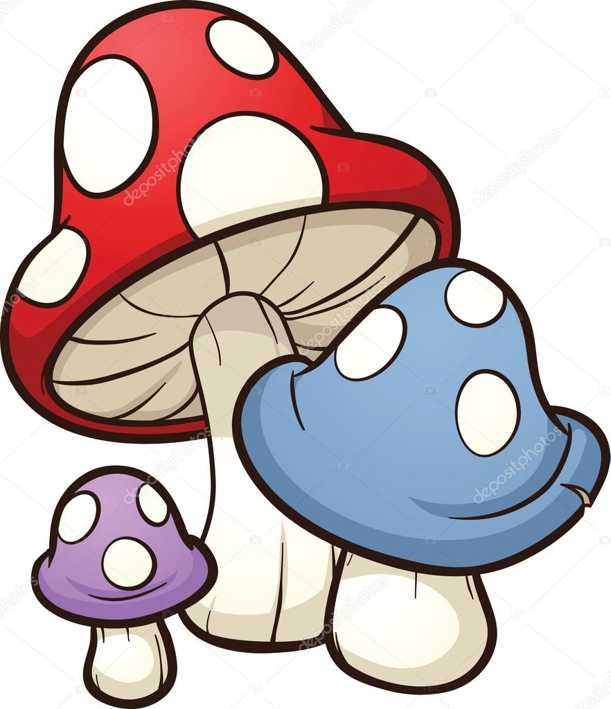 Cartoon mushrooms — Stock Vector © memoangeles 37916787