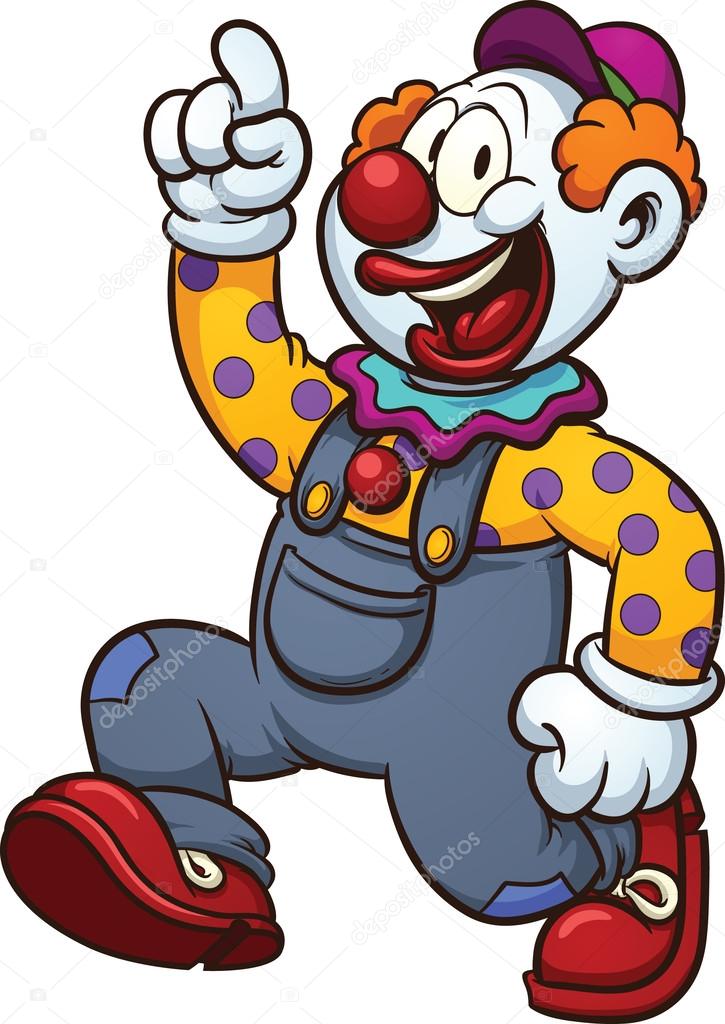 Cartoon clown