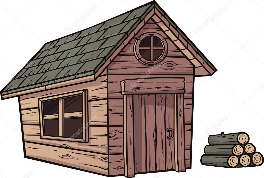 Casa de madera Vector de stock por ©memoangeles 40610315