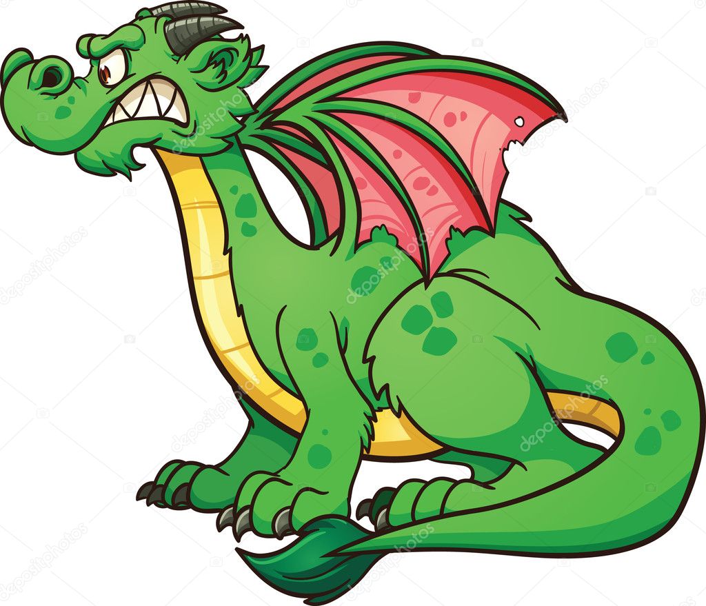 Cartoon dragon Vector Art Stock Images | Depositphotos