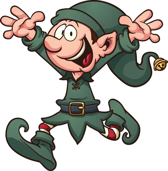 Christmas elf — Stock Vector