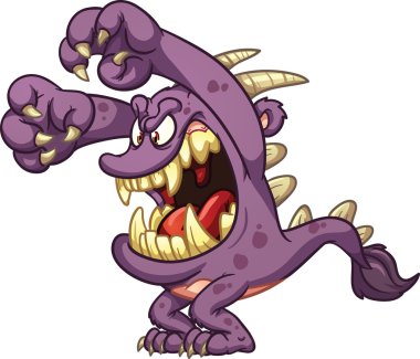 çizgi film canavarı