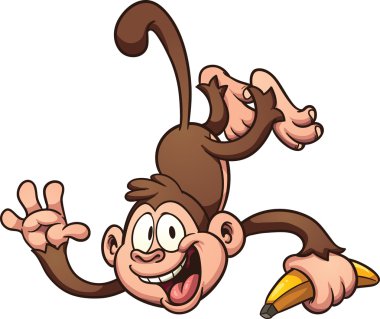 Cartoon monkey clipart