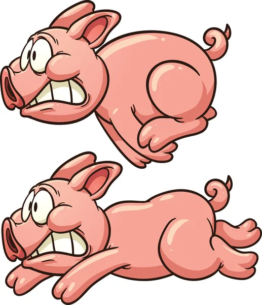 Porcs d'élevage — Image vectorielle