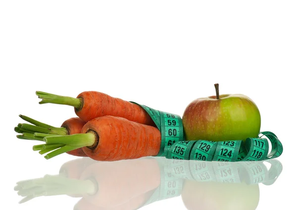 Морковь с яблоком — стоковое фото
