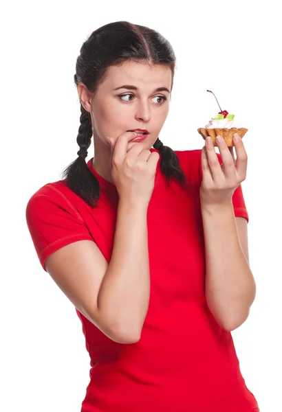 Hungriges Mädchen — Stockfoto