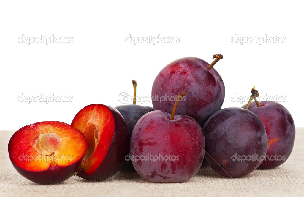 Fresh plums