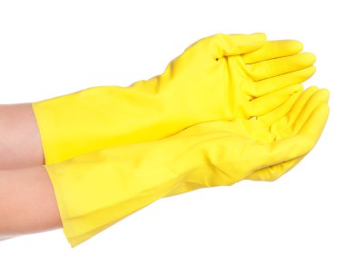 Hands in gloves
