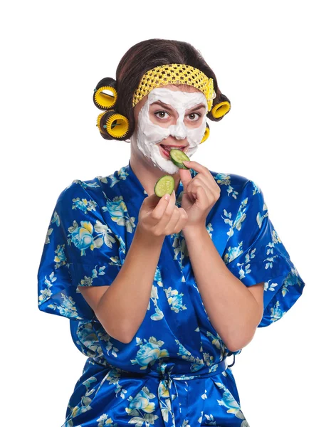 Woman with a mask — Stock Photo, Image