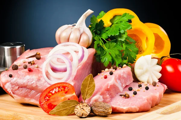 Rohes Schweinefleisch — Stockfoto