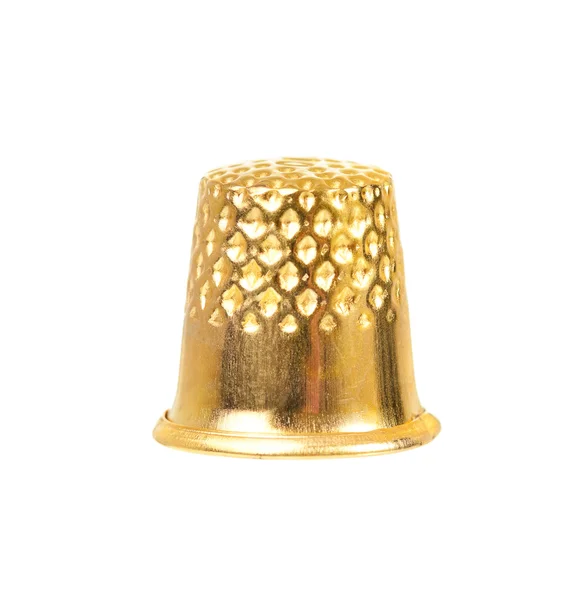 Golden thimble — Stock Photo, Image