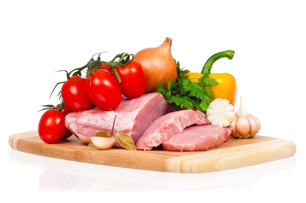 Meat and vegetables — Stock Photo, Image