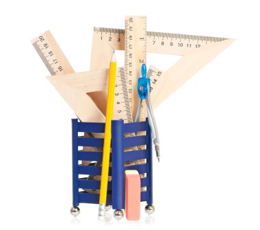 Wooden rulers clipart