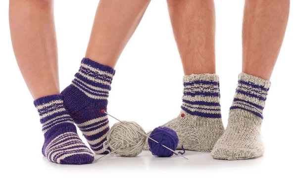 Pletené ponožky — Stock fotografie