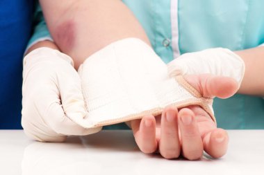 Injured hand clipart