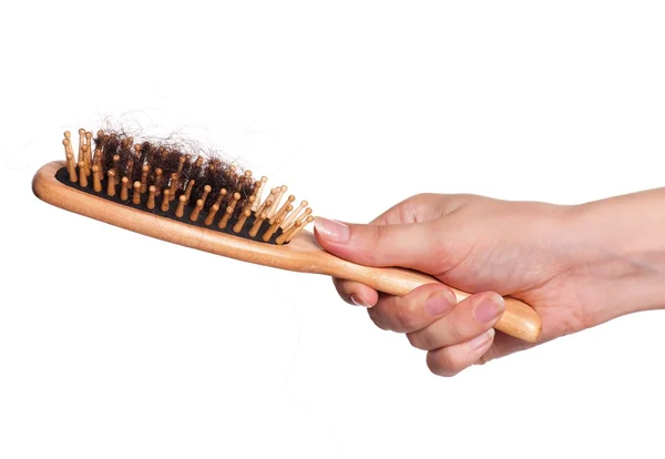 Wooden hairbrush — Stock Photo, Image