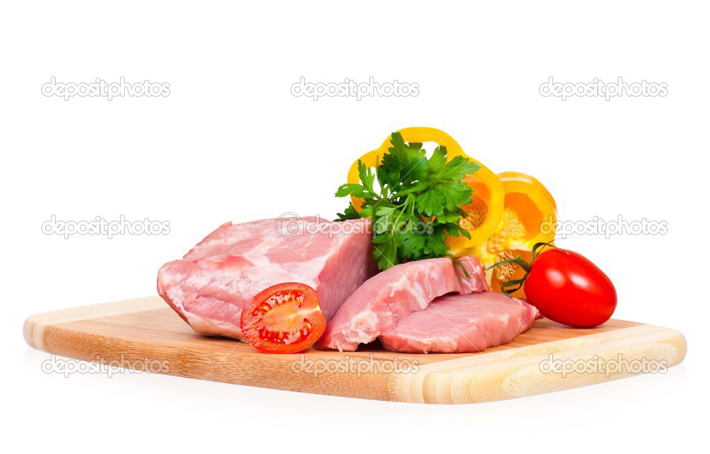 raw pork - 图库图片