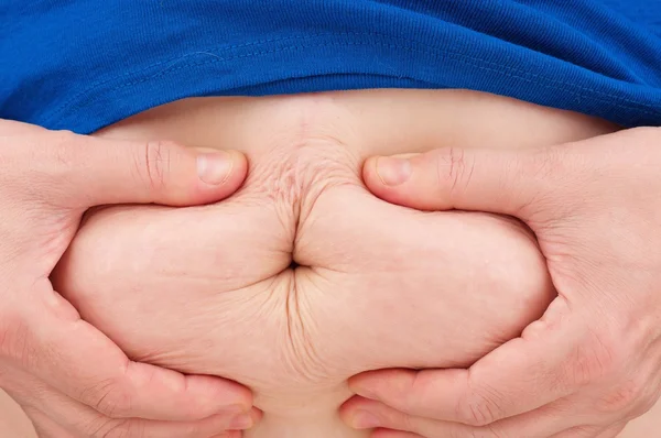 Stomach of the woman — Stock Photo, Image