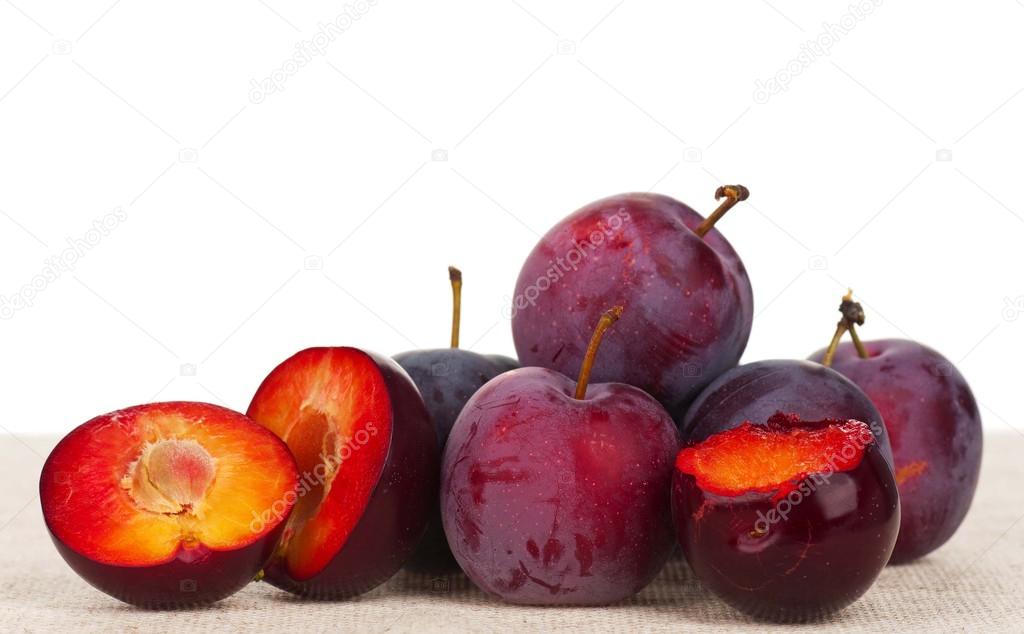 Red plums