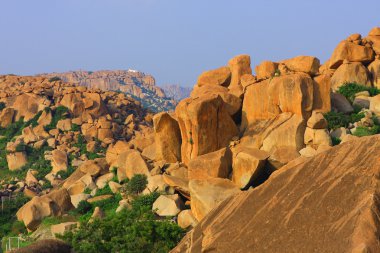 Hindistan İstanbul hampi roks peyzaj